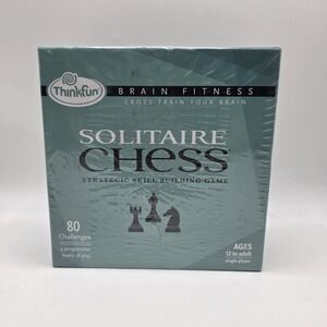 New Sealed ThinkFun Solitaire Chess Brain Fitness Strategic Skill Building Game
